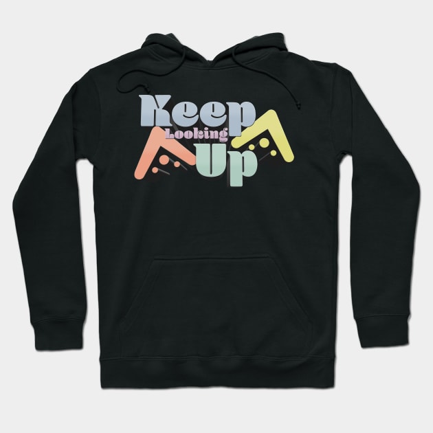 Keep Looking Up - N. Tyson Podcast Quote Hoodie by Ina